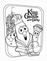 Veggietales Coloring Pages King George Tales Veggie Ducky Color Sheets Colouring Books Printable Activity Bmp Vegetable Popular Venom Kinggeorge Visit sketch template