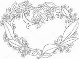 Tekening Decoratie Inkt Valentijn Stockillustratie Yadviga sketch template