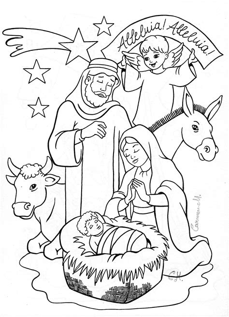 nativity coloring page nativity coloring pages jesus coloring pages