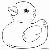 Duck Coloring Rubber Drawing Pages Cartoon Draw Step Printable Kids Supercoloring Sheets Tutorials Sketch Paper Drawings Paintingvalley Colouring Preschool Line sketch template