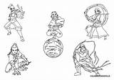 Avatar Coloring Airbender Pages Last Korra Legend Katara Print Mia Aang Toph Appa Zuko Momo Sokka Ozai Popular sketch template