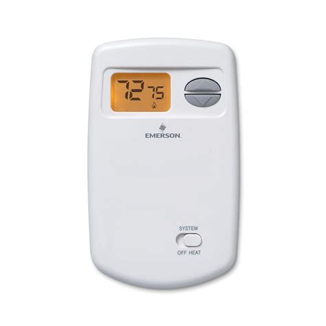 emerson  programmable digital thermostat vertical profile    home depot