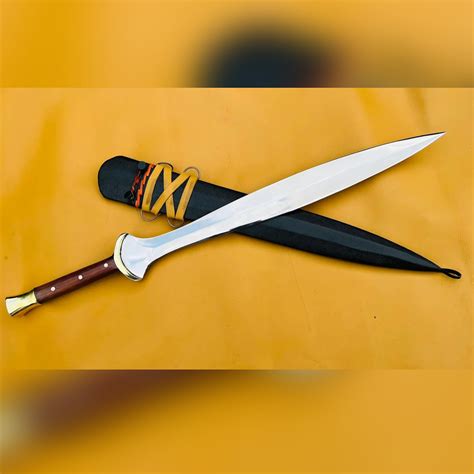 hand forged blade greek xiphos sword egkh