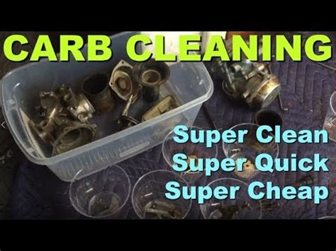 clean motorcycle carburetors youtube