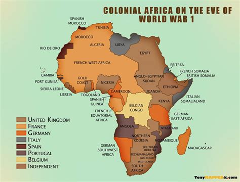 map  colonized africa   tony mapped