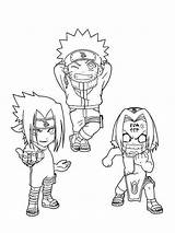 Coloring Naruto Sasuke Sakura Pages Cute Printable Uzumaki Print Library Clipart Coloringhome sketch template