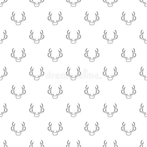 deer antler icon outline style stock vector illustration  antler
