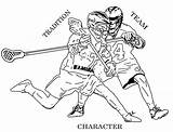 Lacrosse Motto sketch template