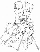 Sasuke Itachi Desenhos Colorir sketch template