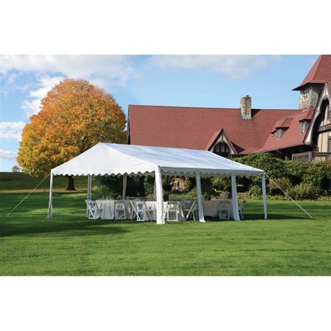 shop shelterlogic    party tent canopy  leg galvanized steel frame  shipping today
