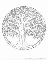 Tree Happyfamilyart Coloringhome Willow Weeping sketch template