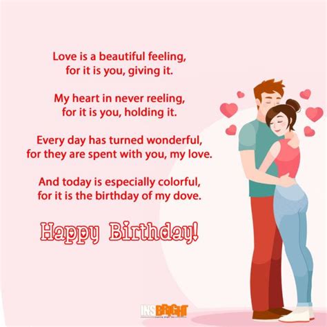 Romantic Happy Birthday Poems For Wife With Love From Husband Wife