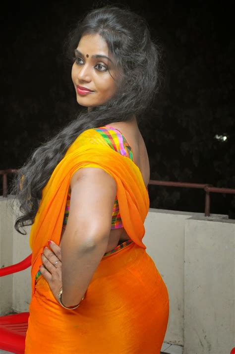 jayavani in yellow saree at andamaina maya audio launch