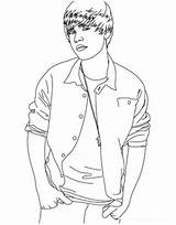 Justin Bieber Coloring Pages Celebrity Printable Popular Book Books sketch template
