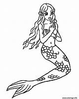 Sirene Coloriages Sirenas Sirena Hellokids Sirène Meerjungfrau Chante Folclore Singing Cantando H2o Sereias Desenhos Dessins Ausdrucken Sereia Yodibujo Princesse Ligne sketch template