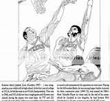 Kareem Coloring Pages Abdul Jabbar sketch template