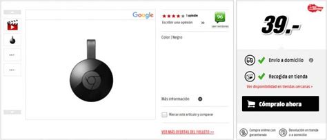 donde comprar el chromecast mas barato