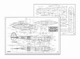 Plan 38j Lockheed Lightning sketch template