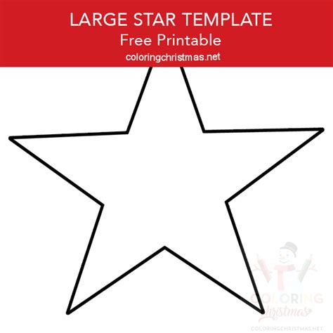 star shape template coloring christmas
