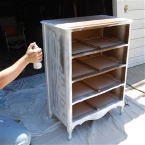 paint wood furniture spray paint tip junkie
