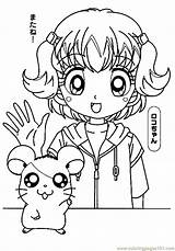 Hamtaro Coloring Pages Printable Coloringpages101 Cartoons Color sketch template