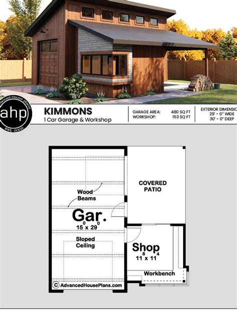 kimmons   modern rustic style garage   workshop   perfect hobby garage