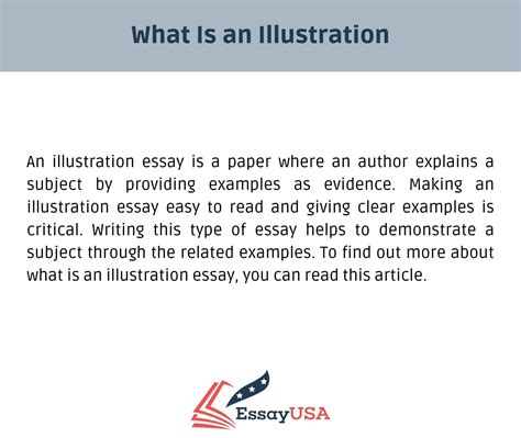 illustration essay guide  writing  excellent piece  work
