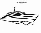 Coloring Cruise Ship Pages Caribbean Royal Netart Template sketch template
