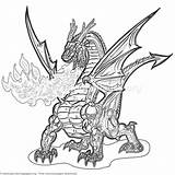 Dragon Breathing Cartoon Getcoloringpages sketch template