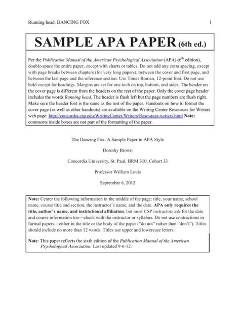 sample paper