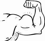 Cartoon Arms Muscle Strong Arm Samson Bicep Choose Board Weight Craft Body sketch template