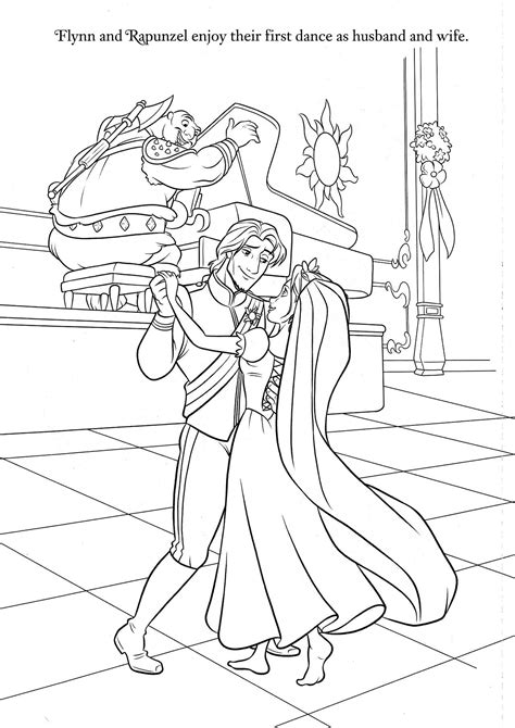 tangled rapunzel  flynn rider coloring page rapunzel coloring pages