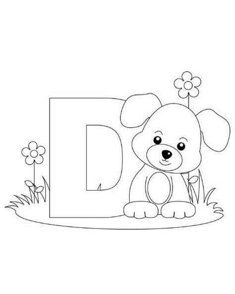 letter    dog alphabet coloring pages abc coloring pages