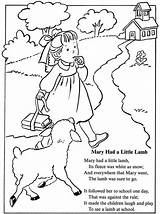 Lamb Mary Nursery Had Little Coloring Rhyme Pages Sheet Poem Preschool Worksheets Activities Songs Lady Fun Rhymes Printable Musings Inkspired sketch template