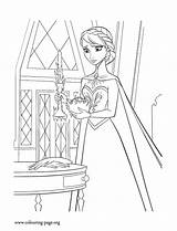 Elsa Frozen Coloring Pages Her Magic Disney Castle Control Trying Drawing Colouring Color Anna Does Procoloring Printable Olaf Kids Print sketch template