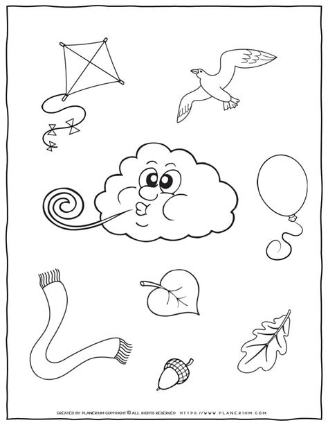 types  weather coloring pages