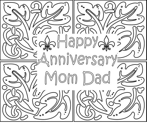 wedding anniversary coloring pages coloring pages