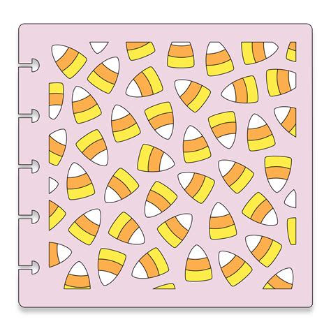candy corn  part stencil  sprinkle factory