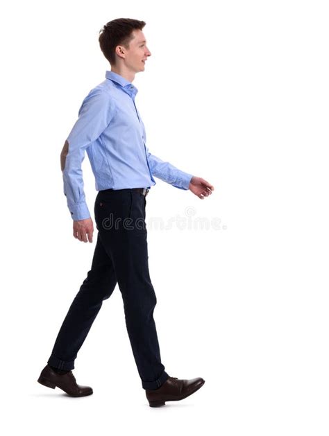 full length   young guy walking stock image image  side