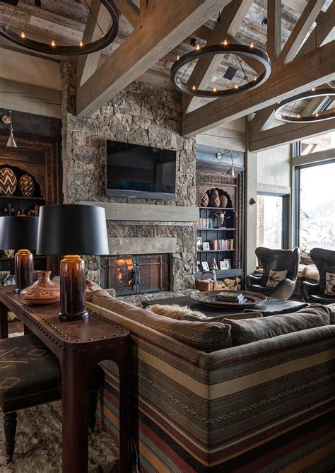 viking view rustic living room design cabin interior design modern