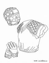 Rugby Armour Body Helmet Gloves Coloring Hellokids Print Color Online Pages sketch template