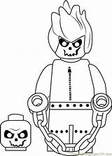 Lego Rider Ghost Coloring Pages Coloringpages101 Template Kids sketch template