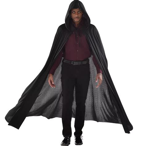 black hooded cape party city