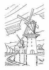 Windmolens Windmills Kleurplatenenzo Molens Ausmalbilder Kleuren Embroiderypattern Stemmen sketch template