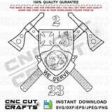 Infantry 23rd Regiment Insignia Badge sketch template