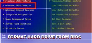 perfectly format hard drive  bios