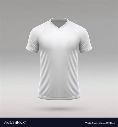 blank soccer shirt jersey template  football vector image