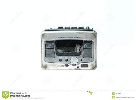 Old Cassette Player Stock Image Image Of Black Portable