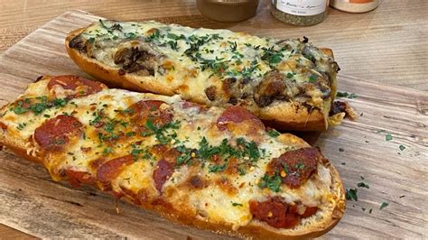 Pepperoni French Bread Pizza Recipe From Rachael Ray Rachael Ray Show