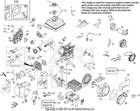 ariens  ax cc  parts diagram  engine